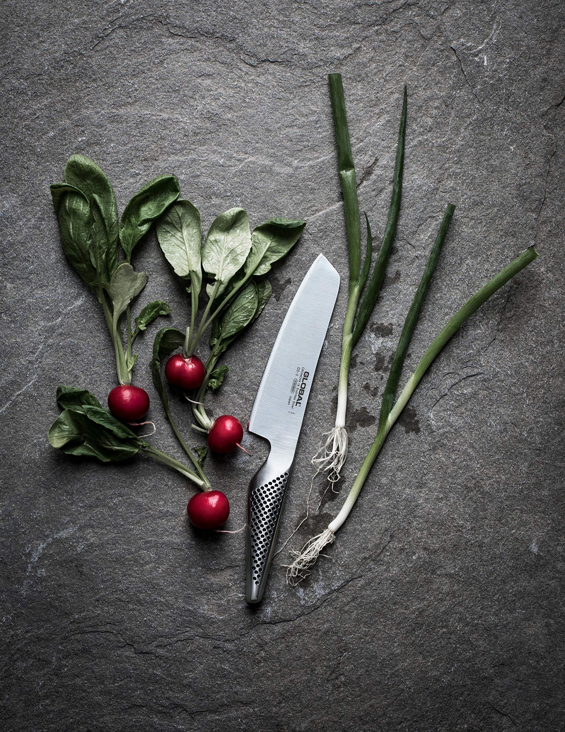 Global 3 Piece Set with Chef's, Vegetable and Paring Knife, 1 pack, Stainless Steel - Image 3