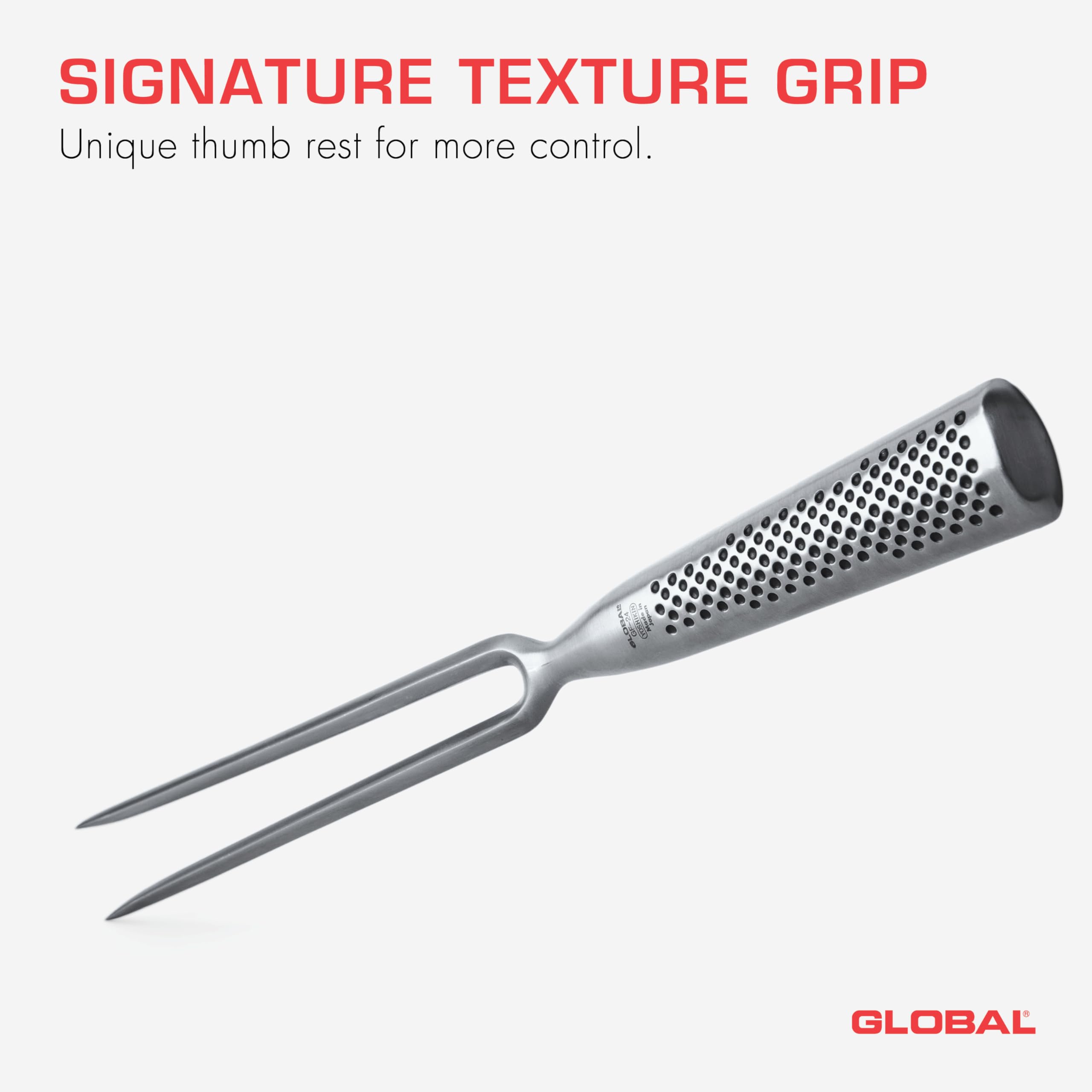 Global 7 inch Forged Straight Carving Fork - Lightweight Japanese Stainless Steel, Made in Japan, GF-24 - Image 5