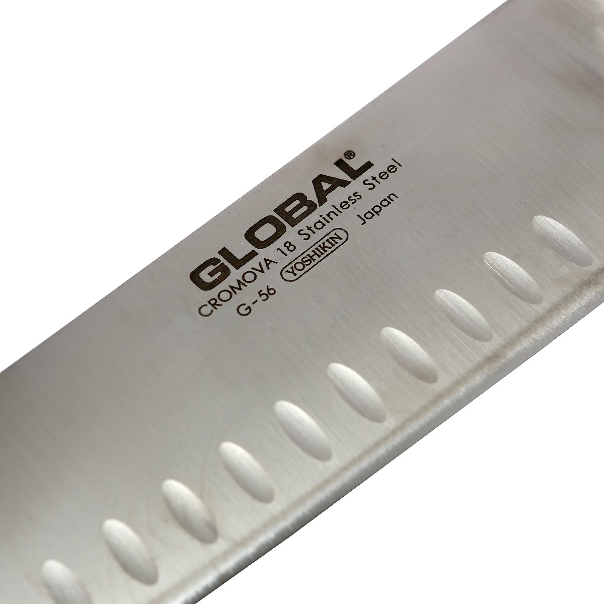 Global G-56, Classic 7 inch Vegetable Hollow Ground Knife, Stainless Steel - Image 3