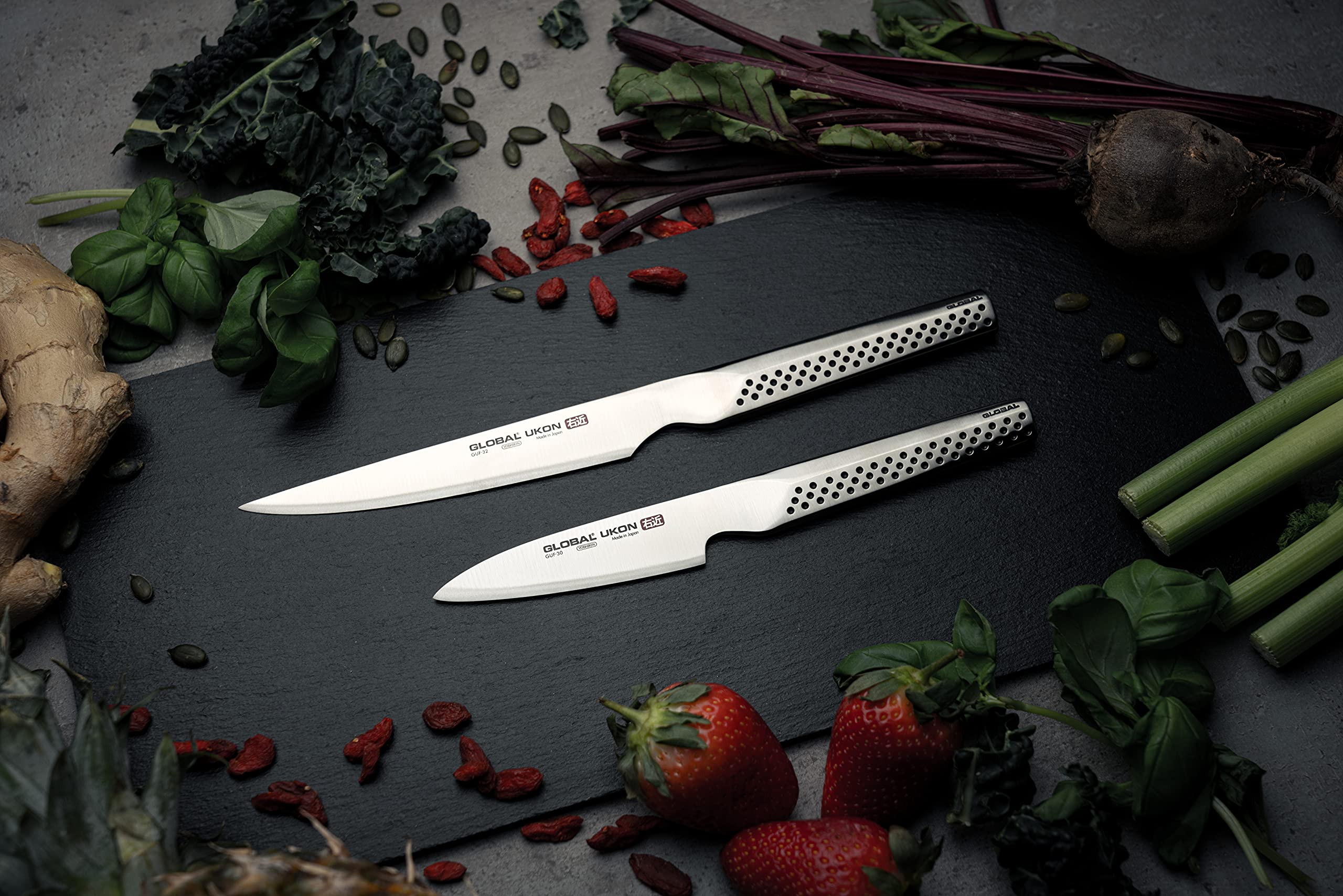 Global Ukon 3.5-Inch Paring Knife - Lightweight Japanese Stainless Steel, Razor Sharp Edge, Ambidextrous Thumb Rest, Made in Japan, GUF-30 - Image 5